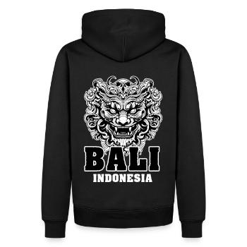 Barong Mask Balinese Culture Bali Indonesia - Männer Premium Bio Hoodie - Schwarz - Hinten - Nico (187cm)