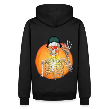 Soldier Ghost Amy Soldier Peace - Men’s Premium Organic Hoodie - black - Back - Nico (187cm)