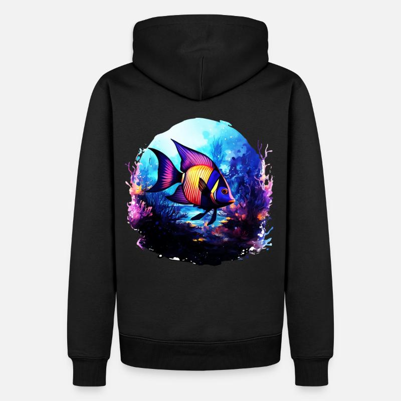 Skalar - Männer Premium Bio Hoodie - Schwarz
