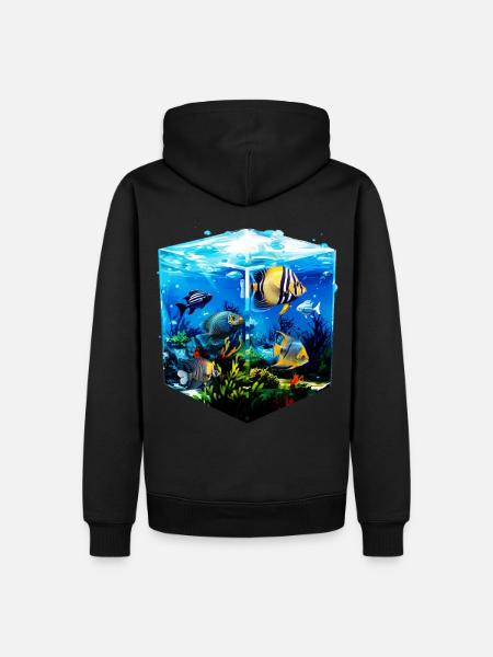 Angelfish - Men’s Premium Organic Hoodie - black