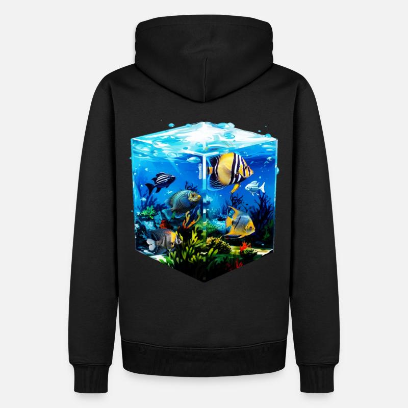 Angelfish - Sweat à capuche Premium bio Homme - noir