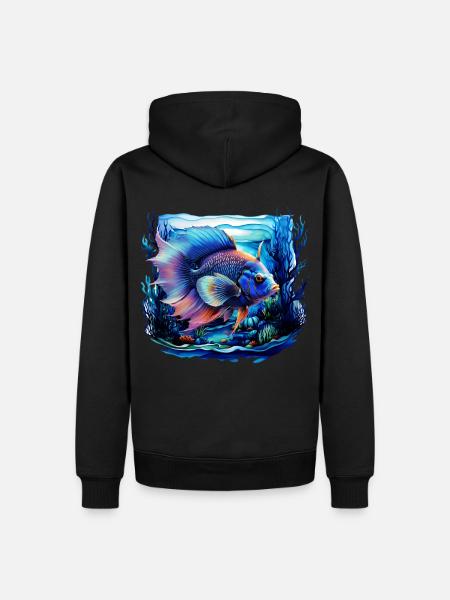Angelfish - Men’s Premium Organic Hoodie - black