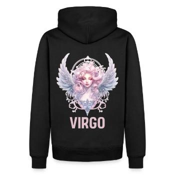 Virgo Astrological Sign Agaust Birthday Zodiac Sym - Männer Premium Bio Hoodie - Schwarz - Hinten - Nico (187cm)