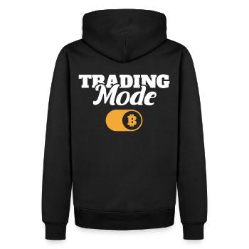 Trading Mode Funny Crypto Currency Mining - Männer Premium Bio Hoodie - Schwarz - Hinten - Nico (187cm)