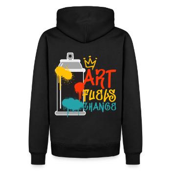 Graffiti Art Quote Urban Artist Street Art Hip Hop - Männer Premium Bio Hoodie - Schwarz - Hinten - Nico (187cm)