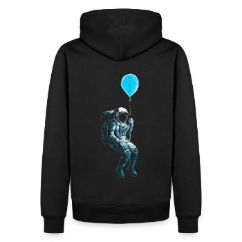 Ballon astronaute astronaute astronaute - Sweat à capuche Premium bio Homme - noir - Dos - Nico (187cm)