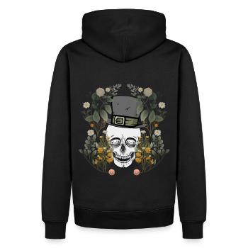 Skull Skull Skull Nature Horror Halloween - Men’s Premium Organic Hoodie - black - Back - Nico (187cm)
