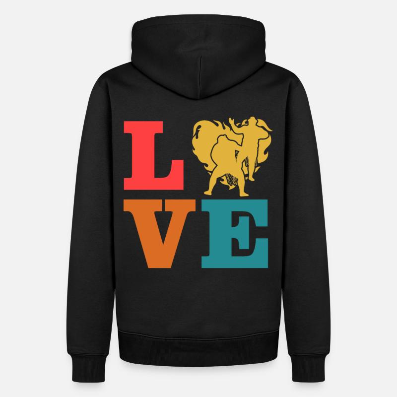 Amour de la lutte - Sweat à capuche Premium bio Homme - noir
