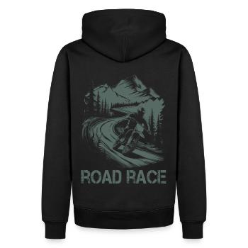 Moto Motocross Motorsport Course sur route - Sweat à capuche Premium bio Homme - noir - Dos - Nico (187cm)