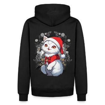 Chat, Conte De Fées, Personnage De Conte De Fées, Chats, Chat, Enfant - Sweat à capuche Premium bio Homme - noir - Dos - Nico (187cm)