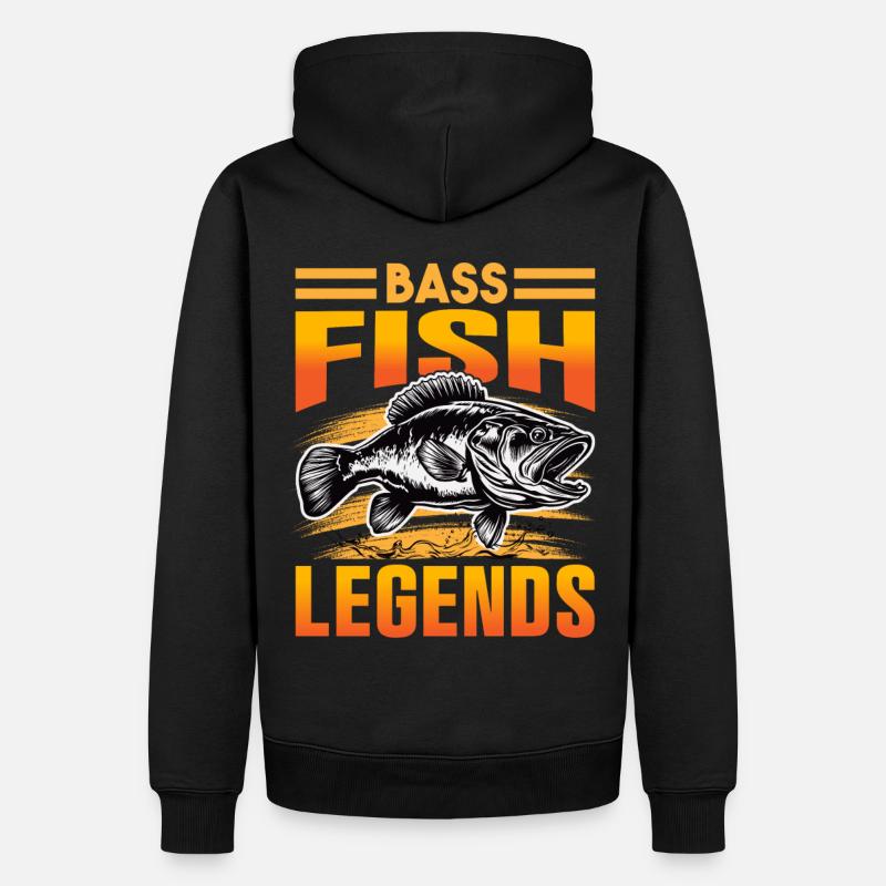 Barschfisch-Legenden - Männer Premium Bio Hoodie - Schwarz