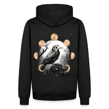 Corbeau Corbeau Corbeau Corbeau Peste Peste Masque Oiseau - Sweat à capuche Premium bio Homme - noir - Dos - Nico (187cm)