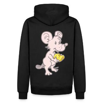 Mouse Mice Rat Rats Rodents Rodents Child - Men’s Premium Organic Hoodie - black - Back - Nico (187cm)