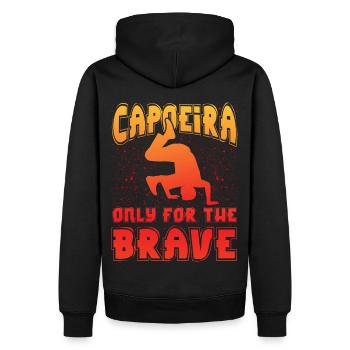 Capoeira only for the brave - Men’s Premium Organic Hoodie - black - Back - Nico (187cm)