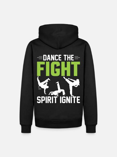 Tanzen Sie den Kampfgeist - Männer Premium Bio Hoodie - Schwarz