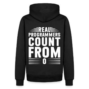 Programmierer Informatiker Computer Nerd Geschenk - Männer Premium Bio Hoodie - Schwarz - Hinten - Nico (187cm)