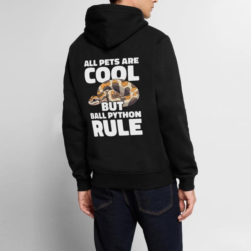 Boule de banane Python Herpétologiste Boule de corail Sweat à capuche Premium bio Homme