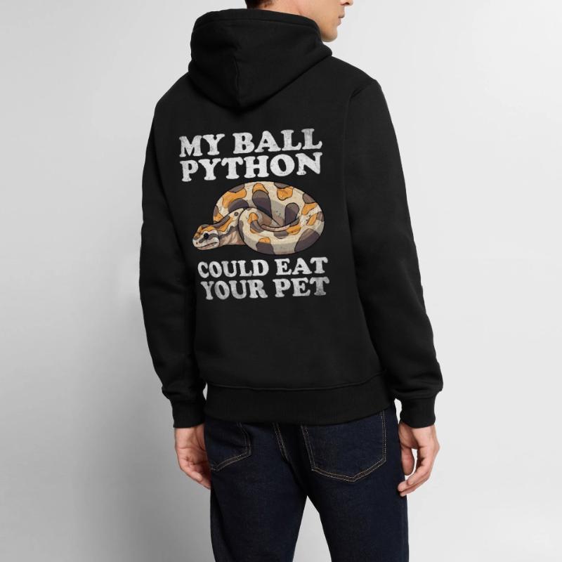 Boule de banane Python Herpétologiste Boule de corail Sweat à capuche Premium bio Homme