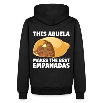 Empanada Dumpling Espagnol Mexicain - Sweat à capuche Premium bio Homme - noir - Dos - Nico (187cm)