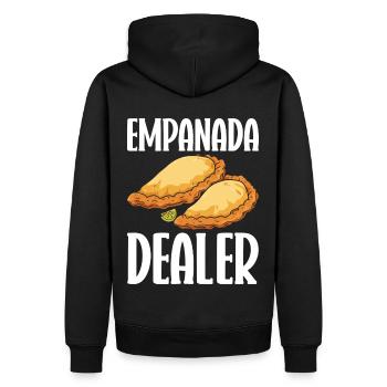 Empanada Dumpling Espagnol Mexicain - Sweat à capuche Premium bio Homme - noir - Dos - Nico (187cm)