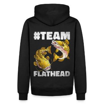 Poisson-chat pêcheur Poisson-chat Pêche au poisson-chat Pêche au poisson-chat - Sweat à capuche Premium bio Homme - noir - Dos - Nico (187cm)