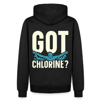 Natation Sports nautiques Piscine Nageurs - Sweat à capuche Premium bio Homme - noir - Dos - Nico (187cm)