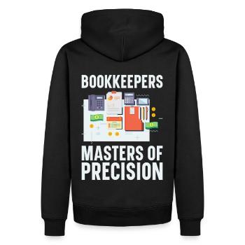 Buchhaltung Finanzbuchhalter Buchhalter Beruf - Männer Premium Bio Hoodie - Schwarz - Hinten - Nico (187cm)