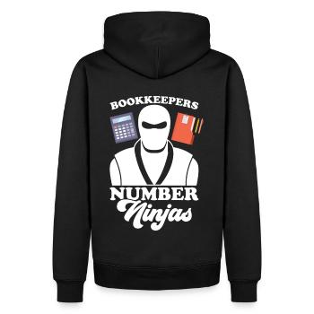 Buchhaltung Finanzbuchhalter Buchhalter Beruf - Männer Premium Bio Hoodie - Schwarz - Hinten - Nico (187cm)