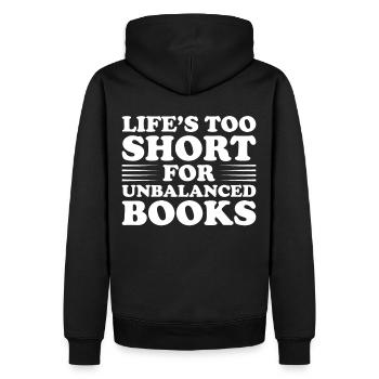 Buchhaltung Finanzbuchhalter Buchhalter Beruf - Männer Premium Bio Hoodie - Schwarz - Hinten - Nico (187cm)