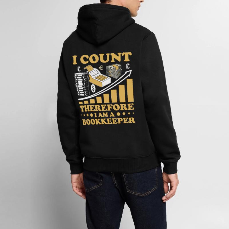 Comptabilité Comptable Financier Profession de comptable Sweat à capuche Premium bio Homme