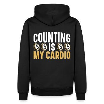 Buchhaltung Finanzbuchhalter Buchhalter Beruf - Männer Premium Bio Hoodie - Schwarz - Hinten - Nico (187cm)