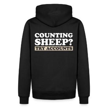 Buchhaltung Finanzbuchhalter Buchhalter Beruf - Männer Premium Bio Hoodie - Schwarz - Hinten - Nico (187cm)