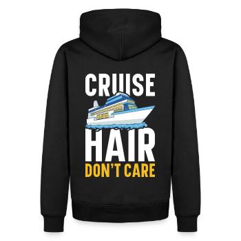 Kreuzfahrer Kreuzfahrtschiff Kreuzfahrt Geschenk - Männer Premium Bio Hoodie - Schwarz - Hinten - Nico (187cm)
