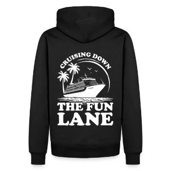 Croisière Crusader Bateau de croisière Cadeau - Sweat à capuche Premium bio Homme - noir - Dos - Nico (187cm)