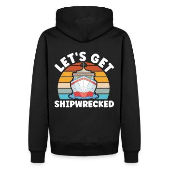 Kreuzfahrer Kreuzfahrtschiff Kreuzfahrt Geschenk - Männer Premium Bio Hoodie - Schwarz - Hinten - Nico (187cm)
