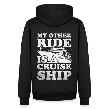 Kreuzfahrer Kreuzfahrtschiff Kreuzfahrt Geschenk - Männer Premium Bio Hoodie - Schwarz - Hinten - Nico (187cm)