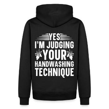 Epidemiology Scientist Epidemiologist Medicine - Men’s Premium Organic Hoodie - black - Back - Nico (187cm)