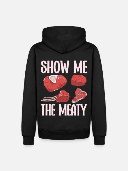 Metzger Fleischer Metzgerei Fleischerei - Männer Premium Bio Hoodie - Schwarz