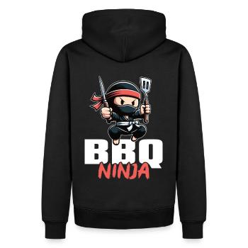 Grillades Barbecue Grillades de fête Barbecue professionnel - Sweat à capuche Premium bio Homme - noir - Dos - Nico (187cm)