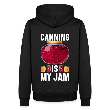 Konservieren Konservendosen Konserven Einmachen - Männer Premium Bio Hoodie - Schwarz - Hinten - Nico (187cm)