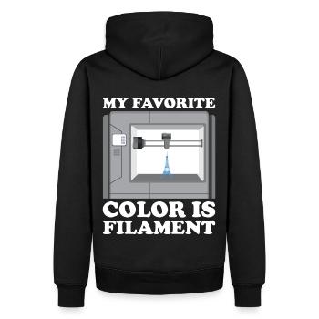 3D Drucker Filament 3D Drucken 3D Druck 3D Printer - Männer Premium Bio Hoodie - Schwarz - Hinten - Nico (187cm)