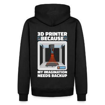 3D Printer Filament 3D Printing 3D Printing 3D Printer - Men’s Premium Organic Hoodie - black - Back - Nico (187cm)