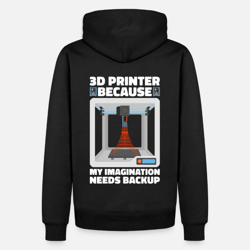 3D-printer Filament 3D-udskrivning 3D-udskrivning 3D-printer - Herre Premium økologisk hoodie - sort