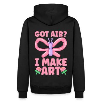Ballon Twister Ballon Artiste Ballon Animaux - Sweat à capuche Premium bio Homme - noir - Dos - Nico (187cm)