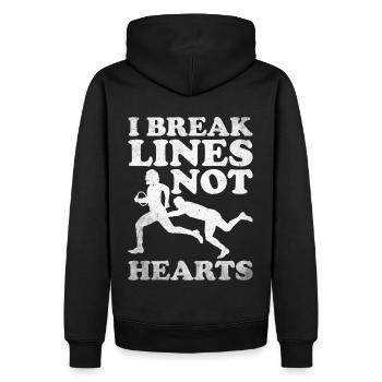 Cadeau Rugby Joueur de rugby Entraîneur de rugby - Sweat à capuche Premium bio Homme - noir - Dos - Nico (187cm)