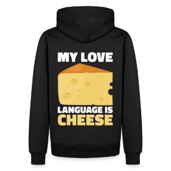 Käser Molkerei Käsemacher Milchtechnologe Käse - Männer Premium Bio Hoodie - Schwarz - Hinten - Nico (187cm)