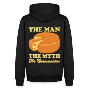 Käser Molkerei Käsemacher Milchtechnologe Käse - Männer Premium Bio Hoodie - Schwarz - Hinten - Nico (187cm)
