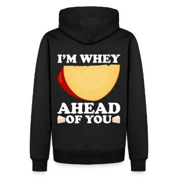 Käser Molkerei Käsemacher Milchtechnologe Käse - Männer Premium Bio Hoodie - Schwarz - Hinten - Nico (187cm)
