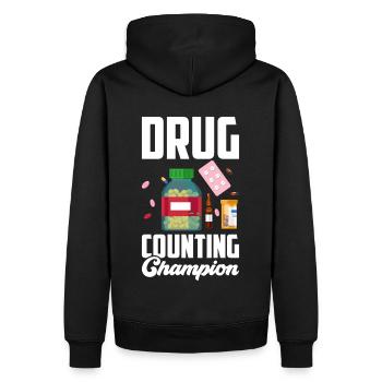 Pharmaceutical Assistant Pharmacy Technician - Men’s Premium Organic Hoodie - black - Back - Nico (187cm)