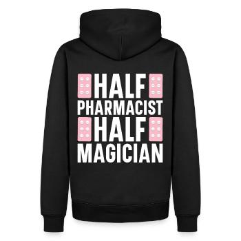 Pharmaceutical Assistant Pharmacy Technician - Men’s Premium Organic Hoodie - black - Back - Nico (187cm)